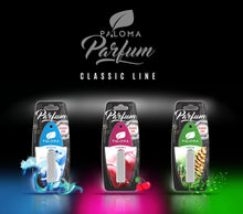 Load image into Gallery viewer, Parfum Line- Collection photo with 3 best selling scents Ocean Cherry Fresh- -car , home, office, long lasting perfume air freshener