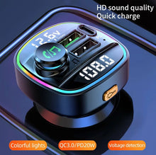 Load image into Gallery viewer, Bluetooth 5.0 FM Transmitter Handsfree Car Radio Modulator MP3 Player With 22.5W USB - Paloma Car Air Fresheners
