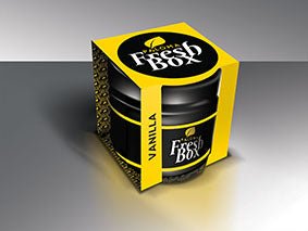 Fresh BOX Can Air Freshener -Vanilla Smell - car , home, office, long lasting perfume air freshener