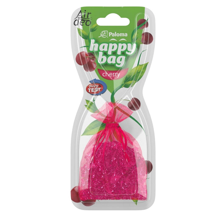 Happy Bag Air Freshener - Cherry Smell - car , home, office, long lasting perfume air freshener