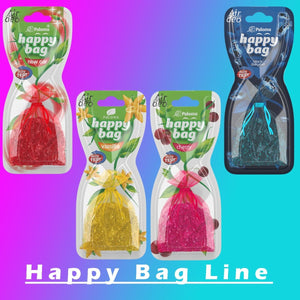 Happy Bag Air Freshener - 4 Pack - car , home, office, long lasting perfume air freshener